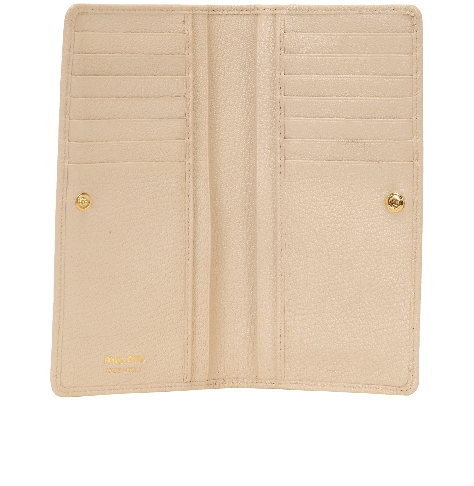 Miu Miu Madras Bifold Wallet, &pound;180, Accessories, Cream, Leather, Other view